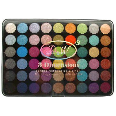 Kit de Sombras 3 Dimensões com 54 cores